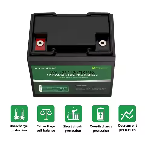 12 Volt 12ah 40ah 50ah Lifepo4 Deep Cycle Rechargeable Lead Acid Replacement Lithium Battery