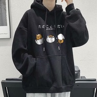 5 Color Hoodie [M-8XL] Japanese Cartoon Graffiti Hoodie Large Hoodie Men's Hoodie Couple Hoodie