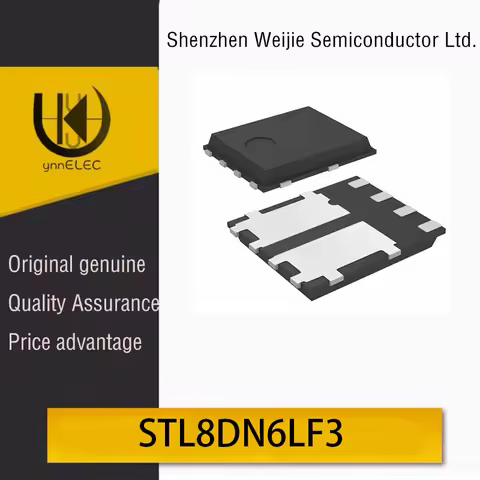 Original STL8DN6LF3 N-Channel MOSFET 60V 8A Low Rds(on) 28mΩ PowerFLAT-8(5x6)