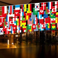 1Q84·Spot 10/15/30/60 Meters】World Flags World Cup Cup Fans Sports National Day Club Bar Office Flag