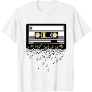 80S 90S Retro Cassette Tape Music Lover T-Shirt