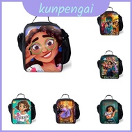 Cartoon Encanto Insulated Lunch Bag With Comfortable Handle And Durable Oxford Material