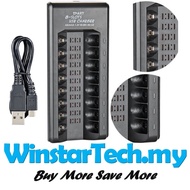 Multi-function Intelligent 6 slots 8 slot 1.2V Charging USB Charger Multi-Compatible AA/AAA Battery 