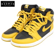 Nike Air Jordan 1 Retro 男鞋，黃色，27.5cm，555088-701，尺寸 9.5（美國）[二手]