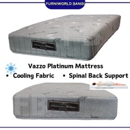 Vazzo Platinum Mattress Tilam Kain Sejuk Single 6inch 10inch High Density Foam