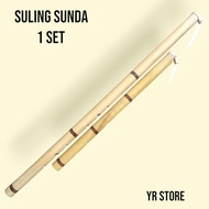Suling tradisional sunda 1 set degung kawih suling sunda bambu