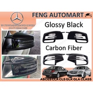 Side Mirror Cover AN For Mercedes Benz W176 W246 W204 W212 W221 C117 X204 X156 Class Glossy Black Ca