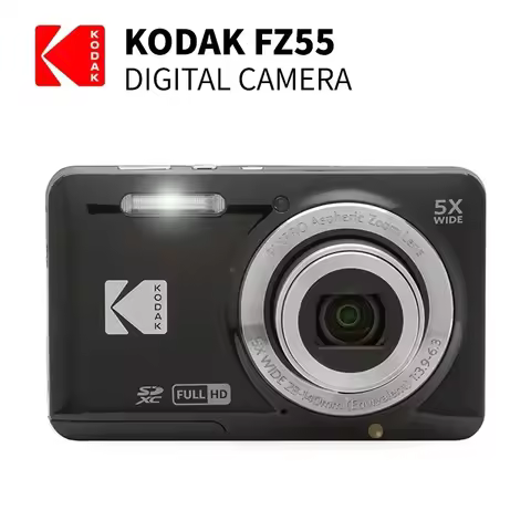 KODAK PIXPRO FZ55-RD 16MP Digital Camera 5X Optical Zoom 28mm Wide Angle 1080P Full HD Video 2.7" LC