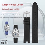 Suitable for GEYA Queen GEYA Series G70677L Genuine Leather Strap Female 76077 Notch Wristband Hand 