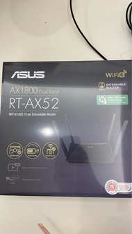 (全新未開) ASUS AX1800 Dual Band WiFi 6 路由器 RT-AX52
