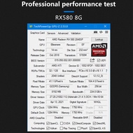 RX 580 8G Video Card AMD Radeon GDDR5 RX580 8GB 2048sp 51risc 256Bit PCIE X16 3.0 Graphics Card 55F