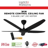 WIN Ceiling Fan With Remote Control | 56inch | 5 Blade | SIRIM Approved
