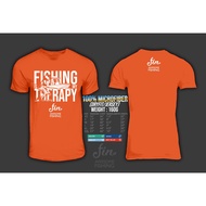 F'in 100% MICROFIBER Dryfit Jersey Fishing is my Therapy t-shirt UNISEX Asian shimano daiwa stella abu garcia casting