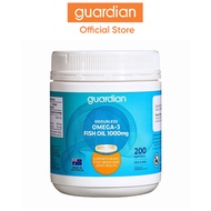 Guardian Odourless Omega-3 Fish Oil 1000Mg 200 Softgels