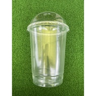 BIG CUP Gelas Plastik 32oz beserta penutup bulat