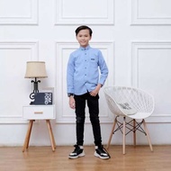 KEMEJA Imported Boys Long Sleeve Plain Shirts Aged 1-10 Years | Premium Children's Button Shirt