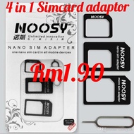 4 in 1 Noosy Nano Micro Sim Adapter for Iphone Android Nokia Simcard Adaptor