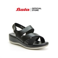 Bata COMFIT รองเท้าเพื่อสุขภาพ Comfortwithstyle รองเท้าเสริมส้น  รองเท้ารัดส้น รองเท้าส้นสูงแบบรัดส้น สำหรับผู้หญิง สีดำ รหัส 6616483