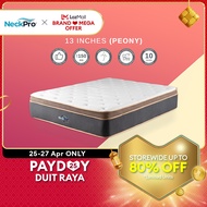 NeckPro Peony V2 13 Inches | Beehive Spring Mattress (10 Years Warranty) Tilam Queen/ King/ Single/ Super Single 床褥 弹簧床