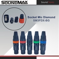 SOUNDMAX Female Diamond XLR Mic Connector XLR Connector