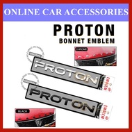 Proton New Design Bonnet Emblem Logo (Chrome / Matte Black)