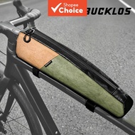 BUCKLOS Waterproof Bike Frame Bag, Large Capacity Top Tube Cycling Pouch, Extra Long MTB Road Bicycl