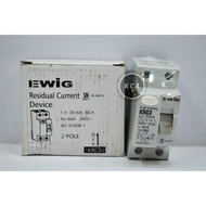 Anti Contact ELCB 40A 2P Ewig/