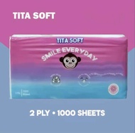 Tissue facial tita soft 1000 gram 2ply