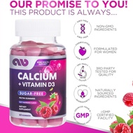 Calcium supplements+vitamin D3- used for bone and tooth strength support calcium gummies chewed for