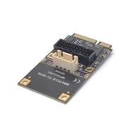 Mini PCIE to 19Pin 2Port USB3.0 Adapter Expansion Card Riser Mini PCI Express to USB 3.0 5Gbps Conve