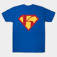 Vintage Superhero Symbol Letter K T-Shirt Authentic Cotton 1 New Product S-5XL oversize