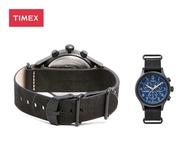 Timex 20mm 黑色雙層皮錶帶 nato leather strap TW4B04200 - 包平郵