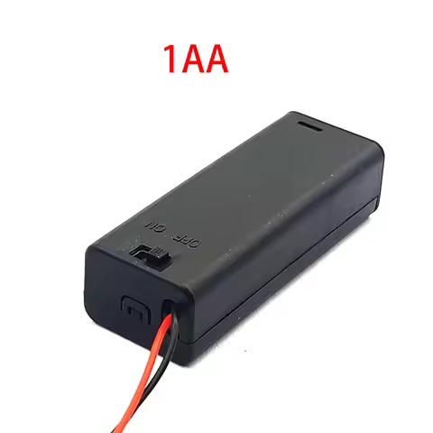 AA Battery Holder AA Battery Box AA Battery Case With Switch 1 AA 1.5V Battery Box AA Case With Swit