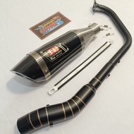 ekzos Yamaha xsr 155 r15 v3 v4 mt15 black matte stainless steel