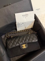 Chanel 香奈兒 coco cf23經典款-黑金牛/晶片款/台灣購證