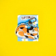 Fluffy Omelet - 鑰匙圈/別針/手機夾 - TRIO CAT
