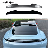 Porsche Taycan 2019+Blade Rear Spoiler Taycan Carbon Fiber Gloss Black Malaysia Ready Stock