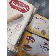 TIRAMISU BISCUIT LADYFINGERS - BONOMI LADYFINGERS 500GM / ANRINI LADYFINGERS 200GM / MARINI LADYFING