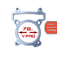 Y15 / LC135 Ashuka alloy block gasket spacer VPRO BLOCK [ 0.8mm / 1mm ]