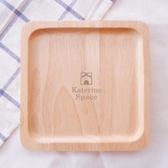 Square Wooden Plate Size 8 Inches x 8