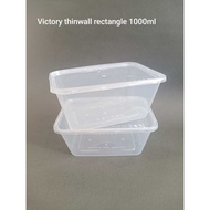 Victory Thinwall Rectangle 750ml, 1000ml / Rectangular Plastic Food Container