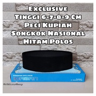 Short black peci height 6cm 7cm 8cm plain black peci height 6cm 7cm 8cm skullcap height 6cm 7cm skul
