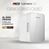 Hulmers 8L Portable Mini Fridge | Peti Sejuk Mini 8L Sesuai untuk Kereta & Rumah Dual Fungsi Sejuk &