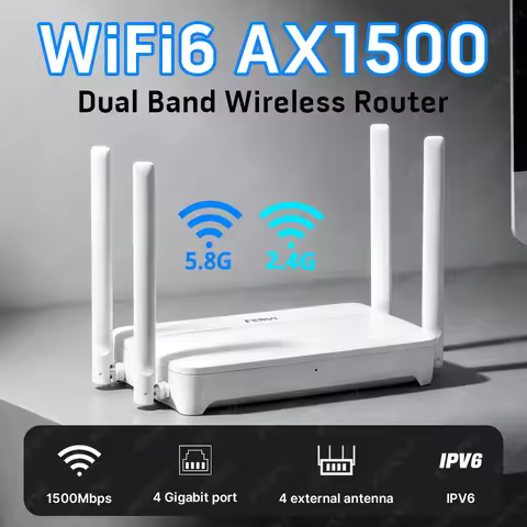 WiFi 6 AX1500 Router Gigabit Wireless Signal Amplifier 1500M Dual Band 2.4G/5GHz Wireless WiFi Exten
