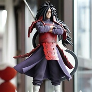 42cm Japanese Anime Naruto Shippuden 1/4 Uchiha Madara Statue Figure Model Toy with Light