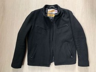 美國 Schott perfecto x neighborhood 聯名 騎士羊毛外套