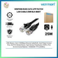 VENTION RJ45 CAT6 UTP PATCH LAN ETHERNET CABLE 25m BLK IBEBS
