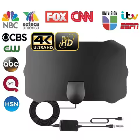 5000 Miles HD 8K 4K 1080P Indoor Digital TV Antenna 25DB HDTV Antena DVB-T DVB-T2 Cable TV Antena UH