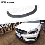 On sale Front Bumper Lip Chin Spoiler Body Kit Carbon Fiber Front Lip Spoiler for Benz A Class W176 