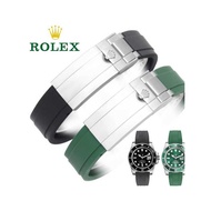 Rolex Strap Black Water Ghost Green Water Ghost Daytona Male Rubber Silicone Tape Original Watch Cha